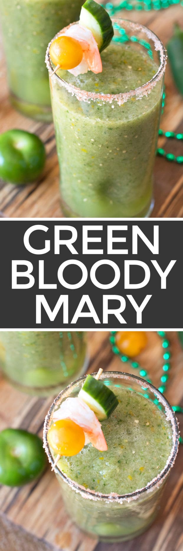 Spicy Green Bloody Mary | cakenknife.com #brunch #bloodymary