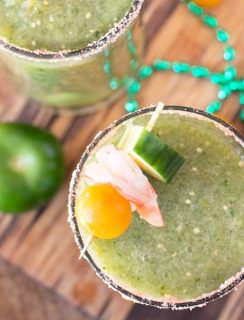 Spicy Green Bloody Mary | cakenknife.com #brunch #bloodymary