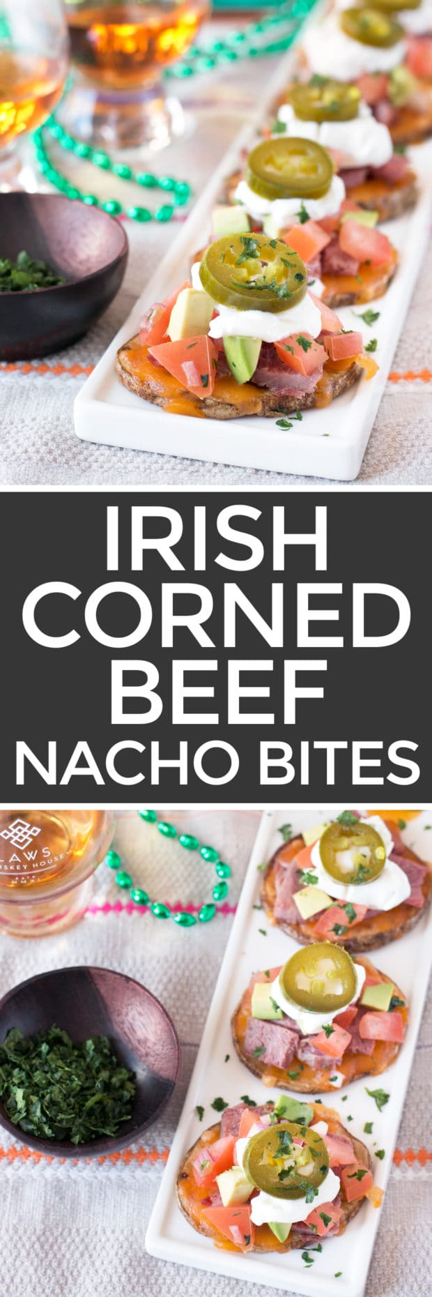 Irish Corned Beef Nacho Bites | cakenknife.com #appetizer #party