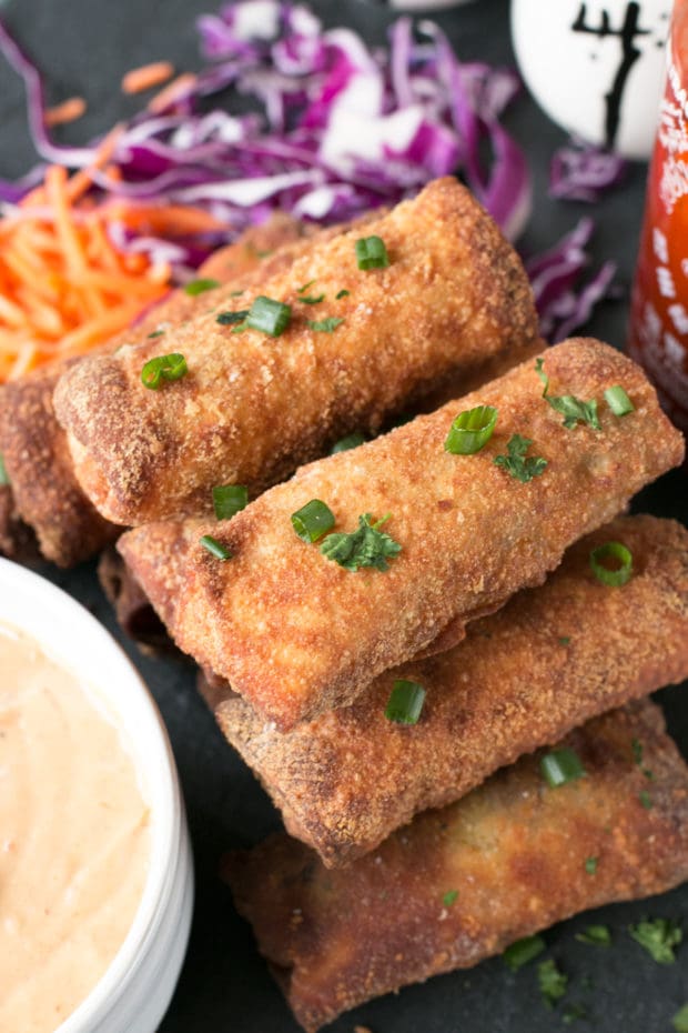 Thai Turkey Avocado Egg Rolls | cakenknife.com #appetizer