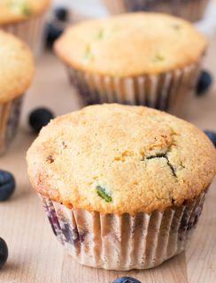 Blueberry Jalapeno Bacon Cornbread Muffins | cakenknife.com #breakfast #brunch