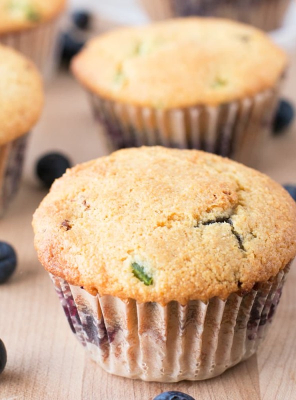 Blueberry Jalapeno Bacon Cornbread Muffins | cakenknife.com #breakfast #brunch