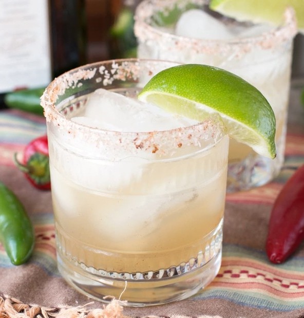Chili Lime Margarita | cakenknife.com #cocktail #drink #tequila