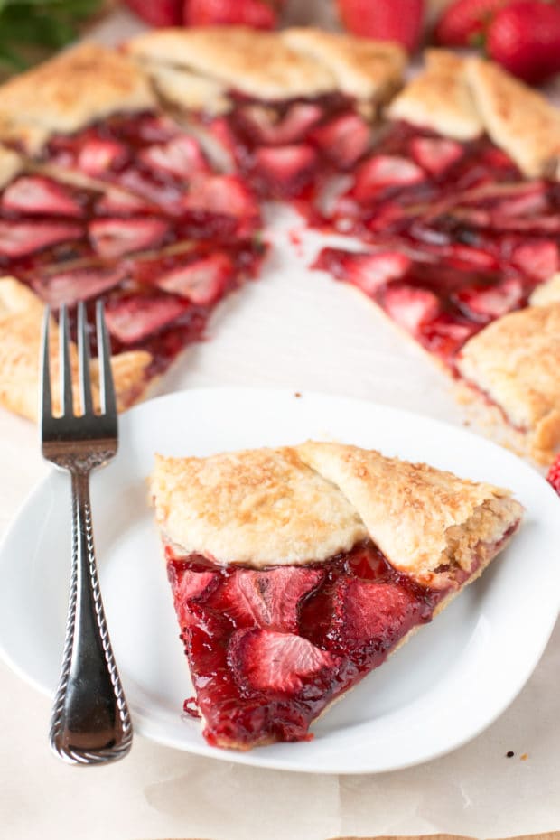 Strawberry Mint Champagne Galette | cakenknife.com