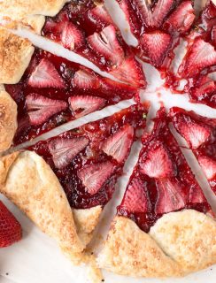 Strawberry Mint Champagne Galette | cakenknife.com