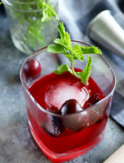 Cherry smash cocktail image