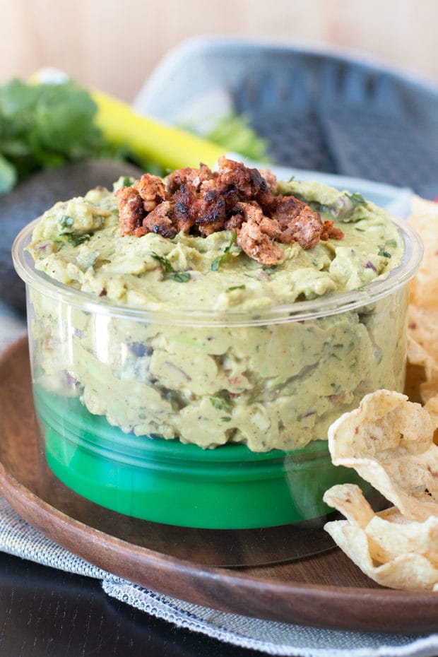 Chipotle Chorizo Guacamole | cakenknife.com