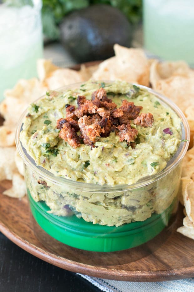 Chipotle Chorizo Guacamole | cakenknife.com