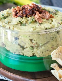 Chipotle Chorizo Guacamole | cakenknife.com