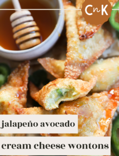 Jalapeño Avocado Cream Cheese Wontons Pinterest Image