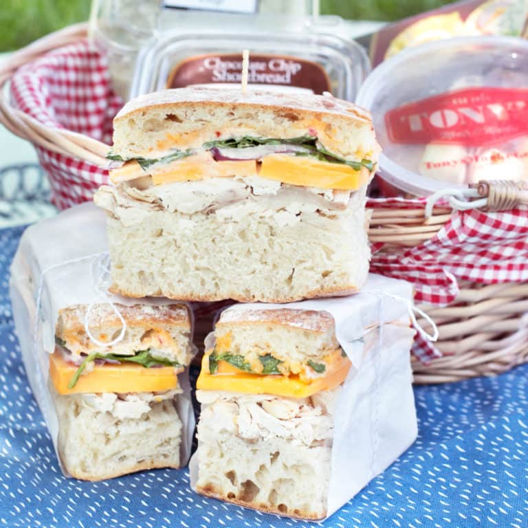 Spicy Rotisserie Chicken Pressed Sandwich - Cake 'n Knife