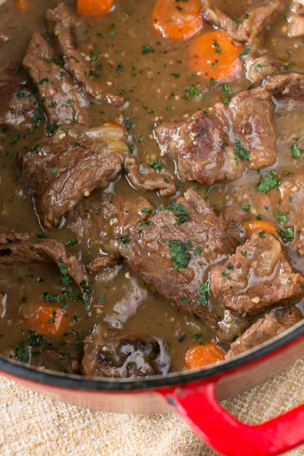 Carbonnades à la Flamande (Belgian Beer Beef Stew) | cakenknife.com #bastilleday #French #Belgium #beer