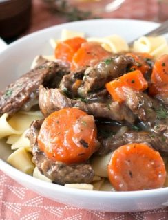 Carbonnades à la Flamande (Belgian Beer Beef Stew) | cakenknife.com #bastilleday #French #Belgium #beer