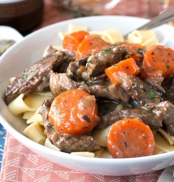 Carbonnades à la Flamande (Belgian Beer Beef Stew) | cakenknife.com #bastilleday #French #Belgium #beer