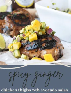 Ginger Chicken Thighs Pinterest Photo