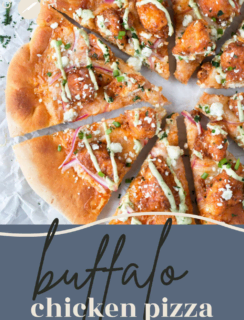 Buffalo Chicken Pizza Pinterest Graphic