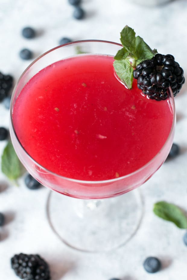 Absolut Elyx Wild Berry Vesper | cakenknife.com #sponsored #cocktail #happyhour