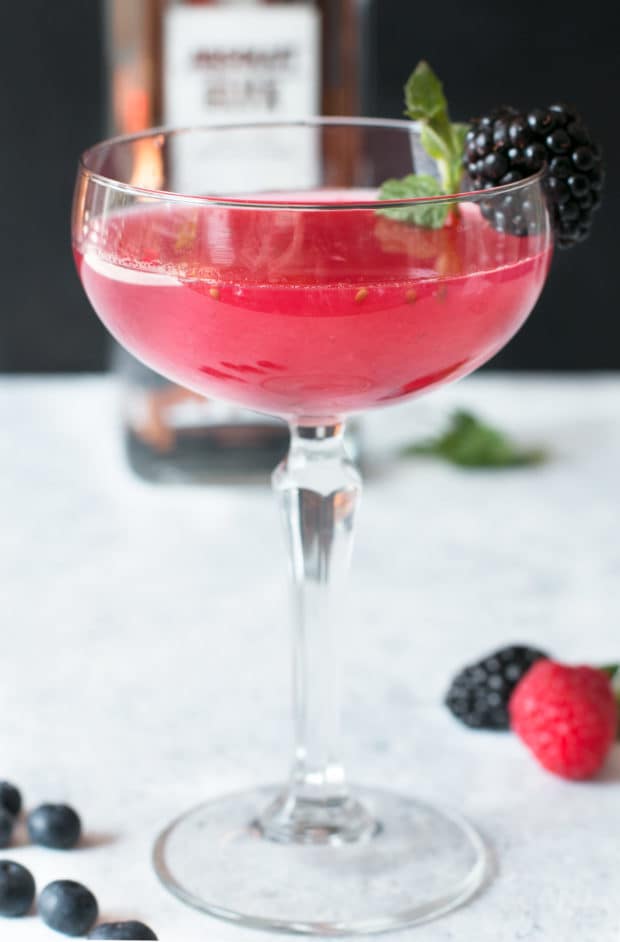 Absolut Elyx Wild Berry Vesper | cakenknife.com #sponsored #cocktail #happyhour