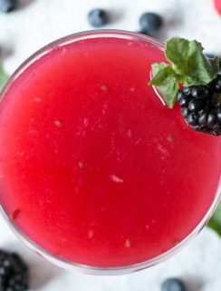 Absolut Elyx Wild Berry Vesper | cakenknife.com #sponsored #cocktail #happyhour