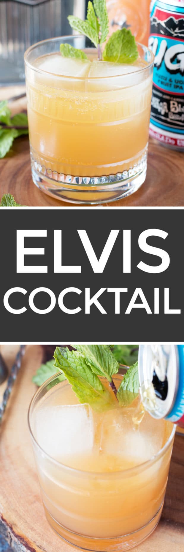 Elvis Cocktail (AKA Grapefruit Gin Beer Cocktail) | cakenknife.com #cocktail #beer #IPA #gin