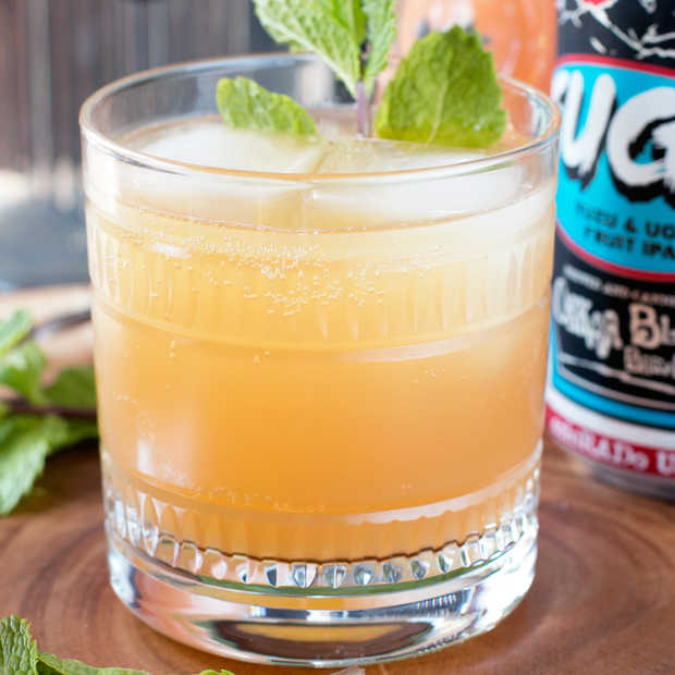 Elvis Cocktail (AKA Grapefruit Gin Beer Cocktail) | cakenknife.com #cocktail #beer #IPA #gin