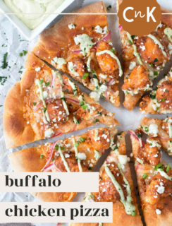 Buffalo Chicken Pizza Pinterest Image