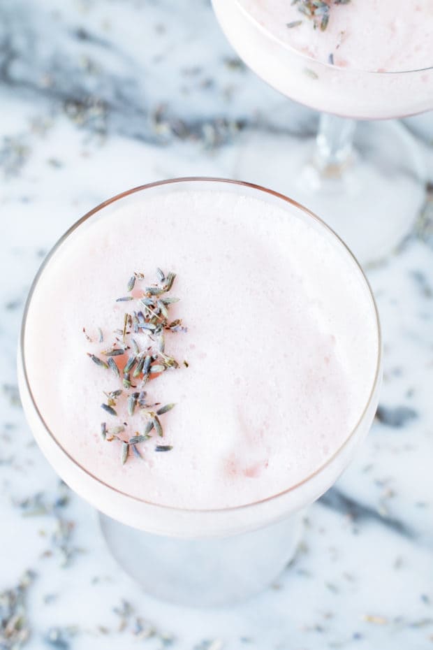 Lavender Rosé Royale Cocktail | cakenknife.com #cocktail #happyhour #roseallday