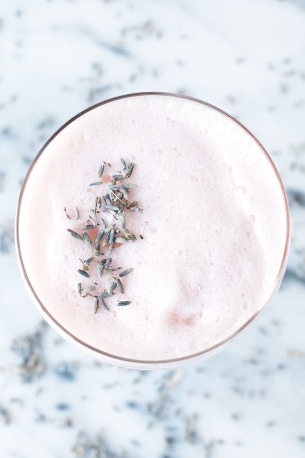 Lavender Rosé Royale Cocktail | cakenknife.com #cocktail #happyhour #roseallday