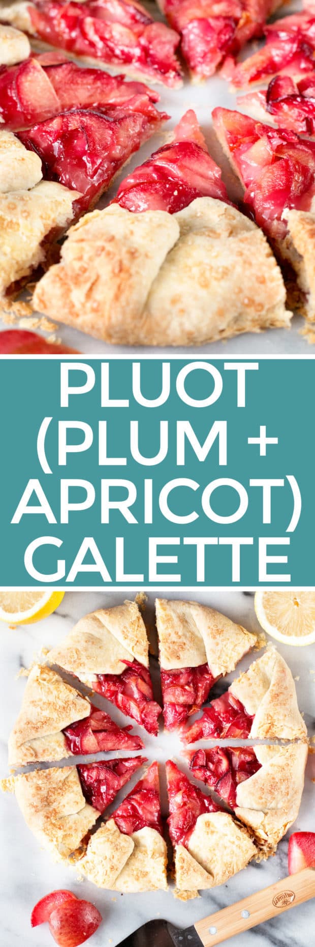 Rustic Pluot Lemon Galette | cakenknife.com #dessert #summer #entertaining