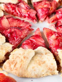 Rustic Pluot Lemon Galette | cakenknife.com #dessert #summer #entertaining