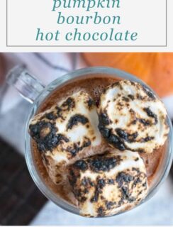 Pumpkin Bourbon Hot Chocolate Pinterest Image