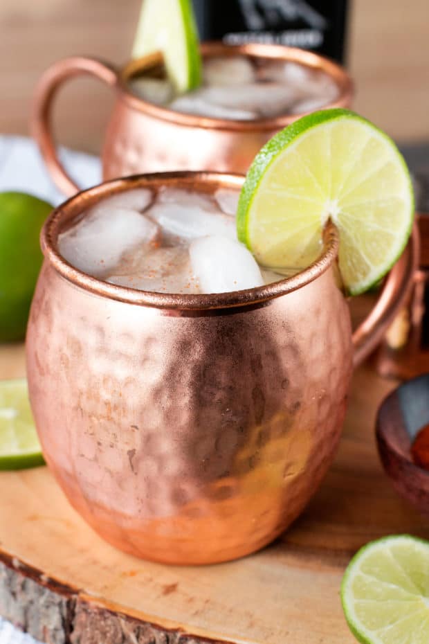 Spicy Mezcal Mule | cakenknife.com #cocktail #fall #moscowmule