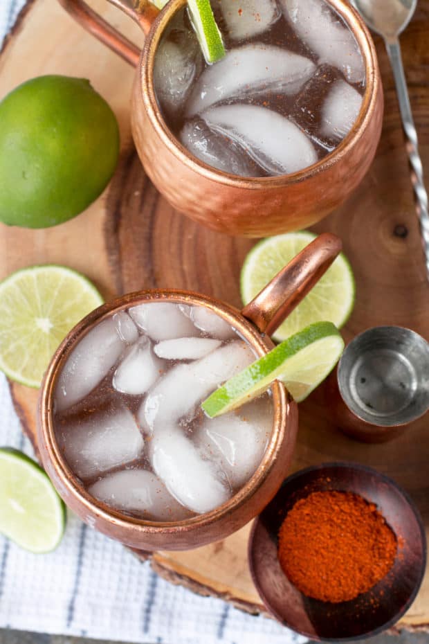 Spicy Mezcal Mule | cakenknife.com #cocktail #fall #moscowmule