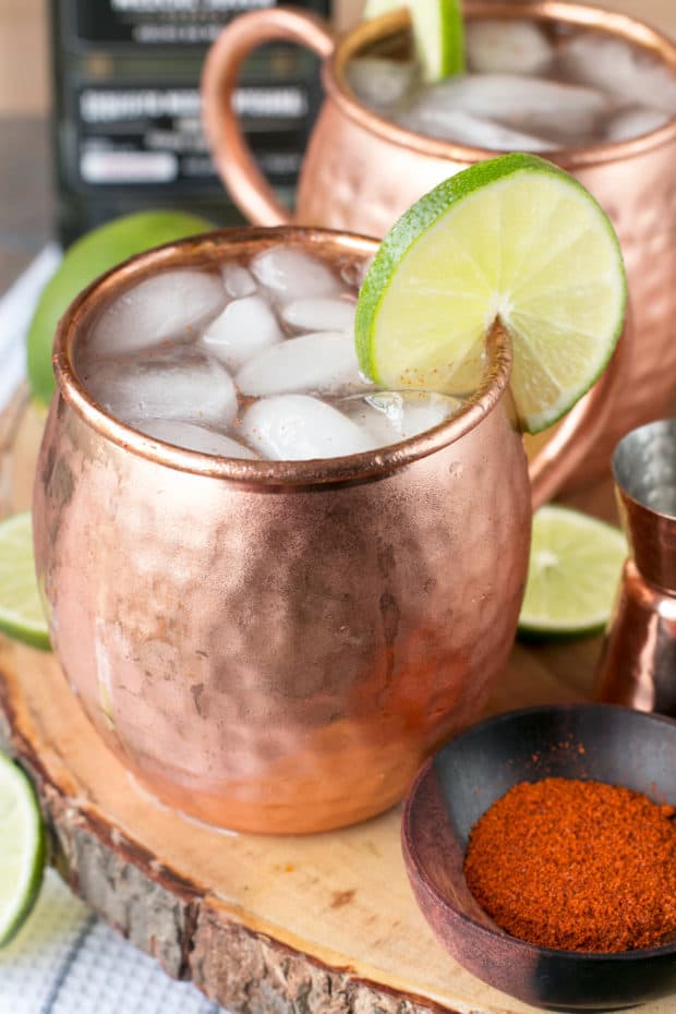 Spicy Mezcal Mule | cakenknife.com #cocktail #fall #moscowmule