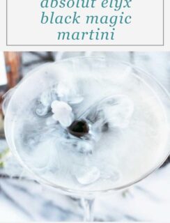 Absolut Elyx Black Magic Martini Pinterest Graphic