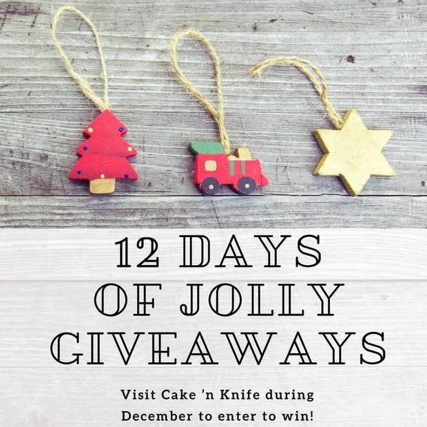 12 Days of Jolly Giveaways on Cake 'n Knife! | cakenknife.com #christmas #giveaway #sponsored