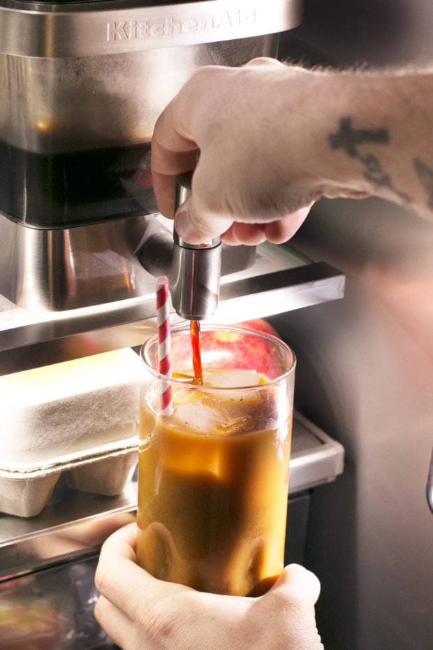 Eggnog Cold Brew Coffee Cocktail | cakenknife.com #cocktail #coffeecocktail #coldbrew #ad