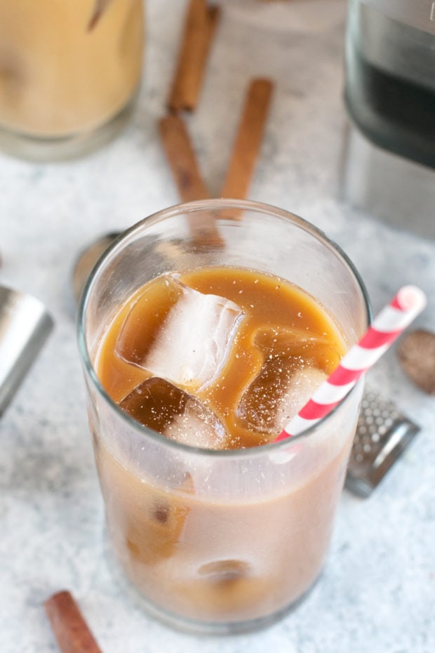 Eggnog Cold Brew Coffee Cocktail | cakenknife.com #cocktail #coffeecocktail #coldbrew #ad