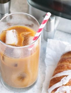 Eggnog Cold Brew Coffee Cocktail | cakenknife.com #cocktail #coffeecocktail #coldbrew #ad