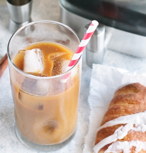 Eggnog Cold Brew Coffee Cocktail | cakenknife.com #cocktail #coffeecocktail #coldbrew #ad