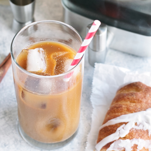 Eggnog Cold Brew Coffee Cocktail | cakenknife.com #cocktail #coffeecocktail #coldbrew #ad