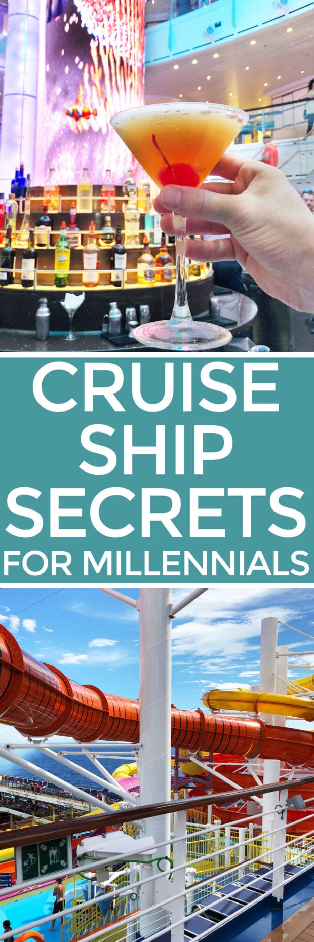 Cruise Ship Secrets for Millennials | cakenknife.com #cruisingcarnival #cruising #tipsandtricks #carnivalvista #sponsored