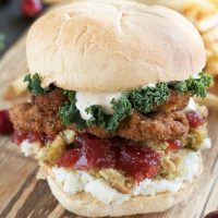 Fried Turkey Thanksgiving Leftover Sandwich