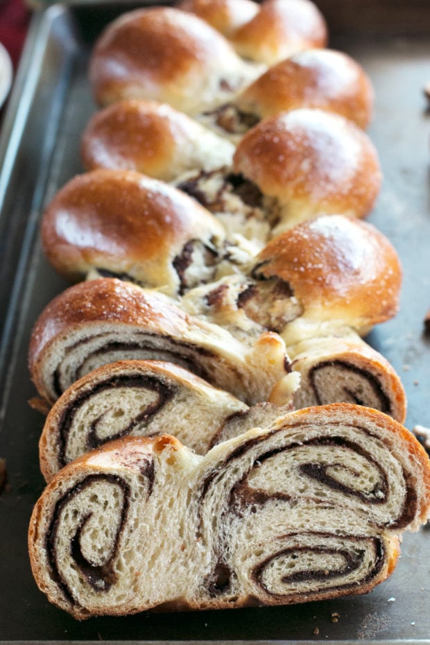 Gingerbread Challah Bread | cakenknife.com #bread #holidays #christmas #challah #homemade #ad