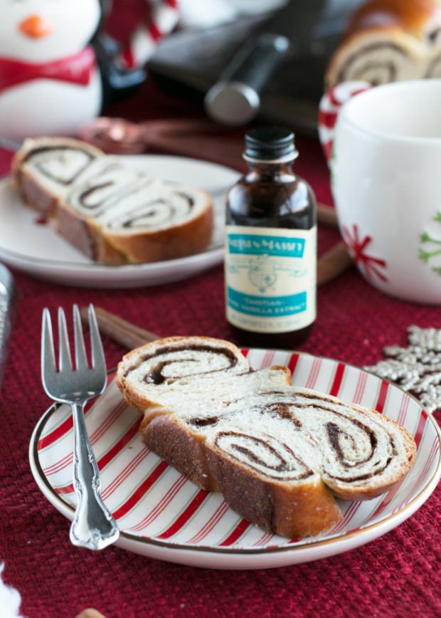 Gingerbread Challah Bread | cakenknife.com #bread #holidays #christmas #challah #homemade #ad