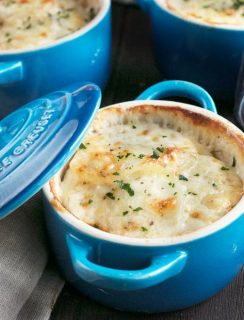 Cheesy Herb Individual Potato Gratin | cakenknife.com #potatoes #sidedish #hoildays #thanksgiving