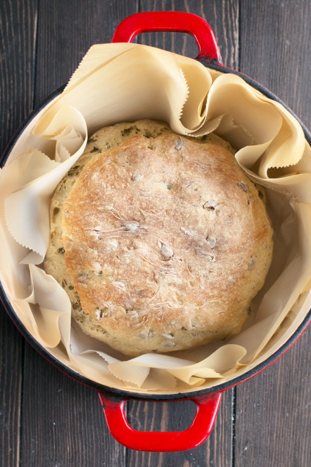 Harvest Pumpkin Seed Bread | cakenknife.com #bread #artisanbread #baking