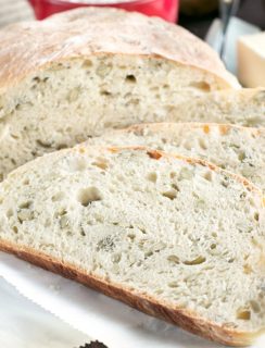 Harvest Pumpkin Seed Bread | cakenknife.com #bread #artisanbread #baking