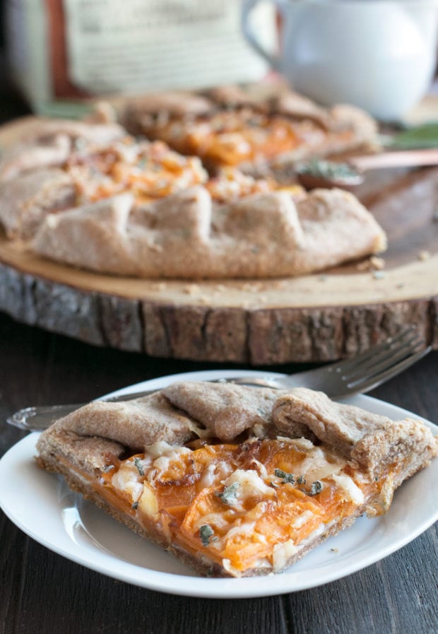 Whole Wheat Asiago Sweet Potato Galette | cakenknife.com #ad #tart #galette #thanksgiving #holiday