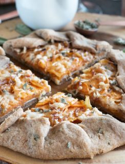 Whole Wheat Asiago Sweet Potato Galette | cakenknife.com #ad #tart #galette #thanksgiving #holiday